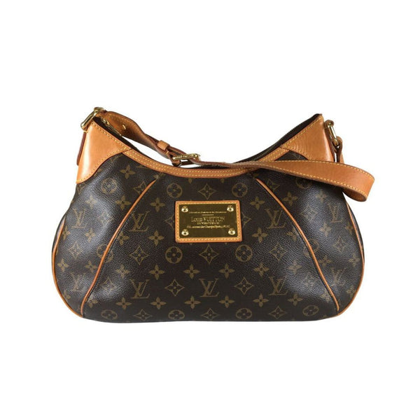 Louis+Vuitton+Thames+Shoulder+Bag+PM+Brown+Canvas for sale online