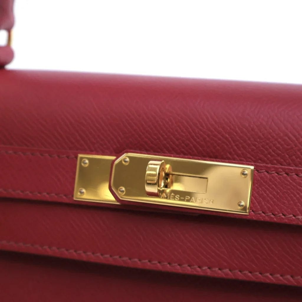 CANADA Hermes Kelly 28 Rouge Grenat Epsom