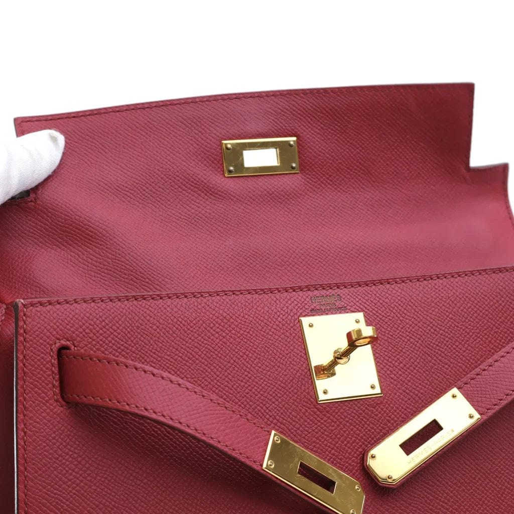 CANADA Hermes Kelly 28 Rouge Grenat Epsom