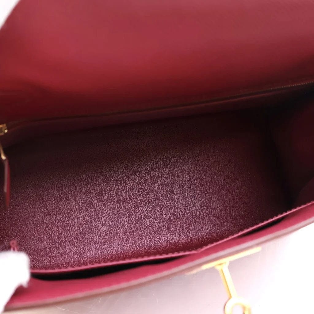 CANADA Hermes Kelly 28 Rouge Grenat Epsom