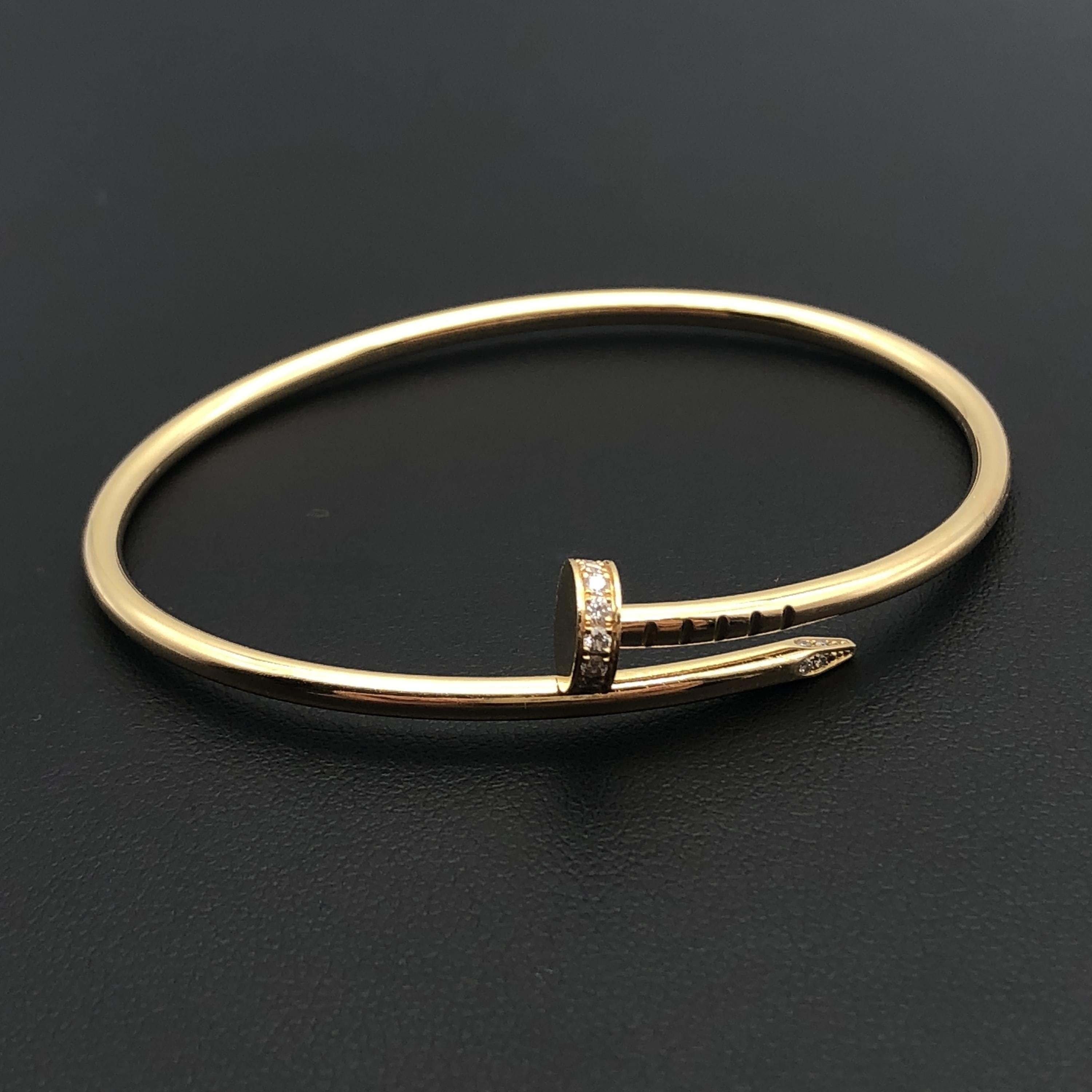 Cartier Cartier IYY004 Juste un Clou Bangle, YG750, 9.0g, Aprox 6inch C355401