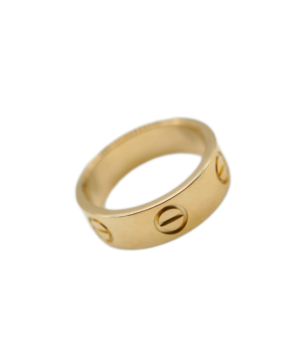 Cartier Love Ring Yellow Gold 50 Asc1812 Luxurypromise 8808