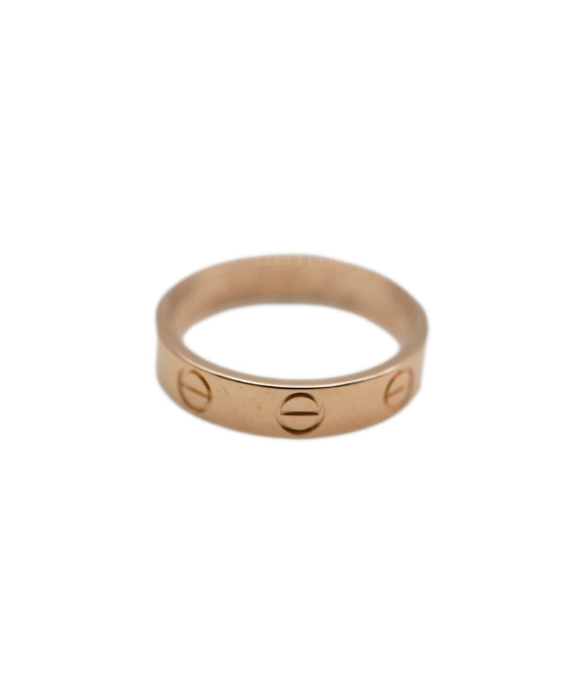 Cartier rose gold mini Love ring size 48 ASC1814 LuxuryPromise