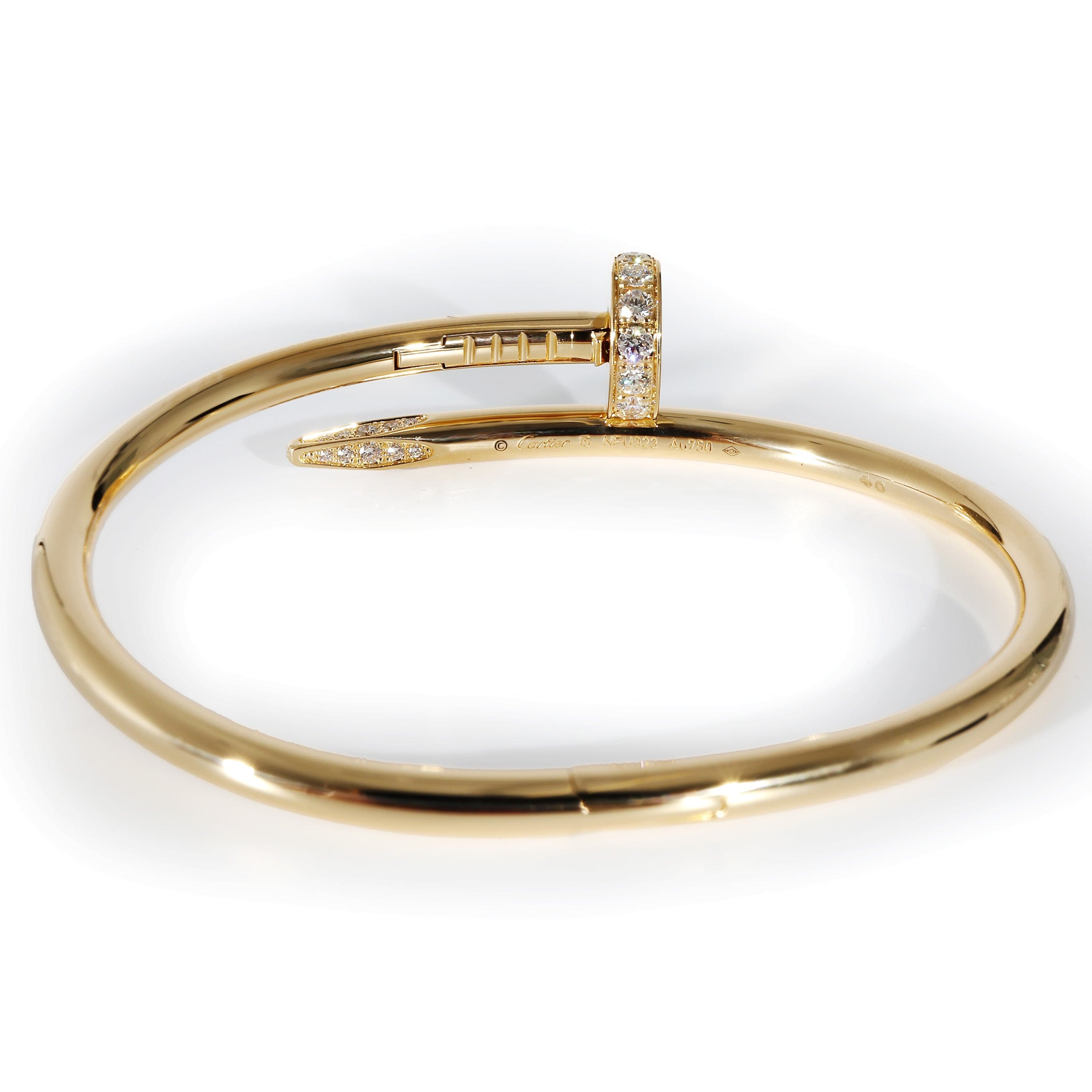 Cartier Cartier Juste Un Clou Bracelet in 18k Yellow Gold 0.58 CTW