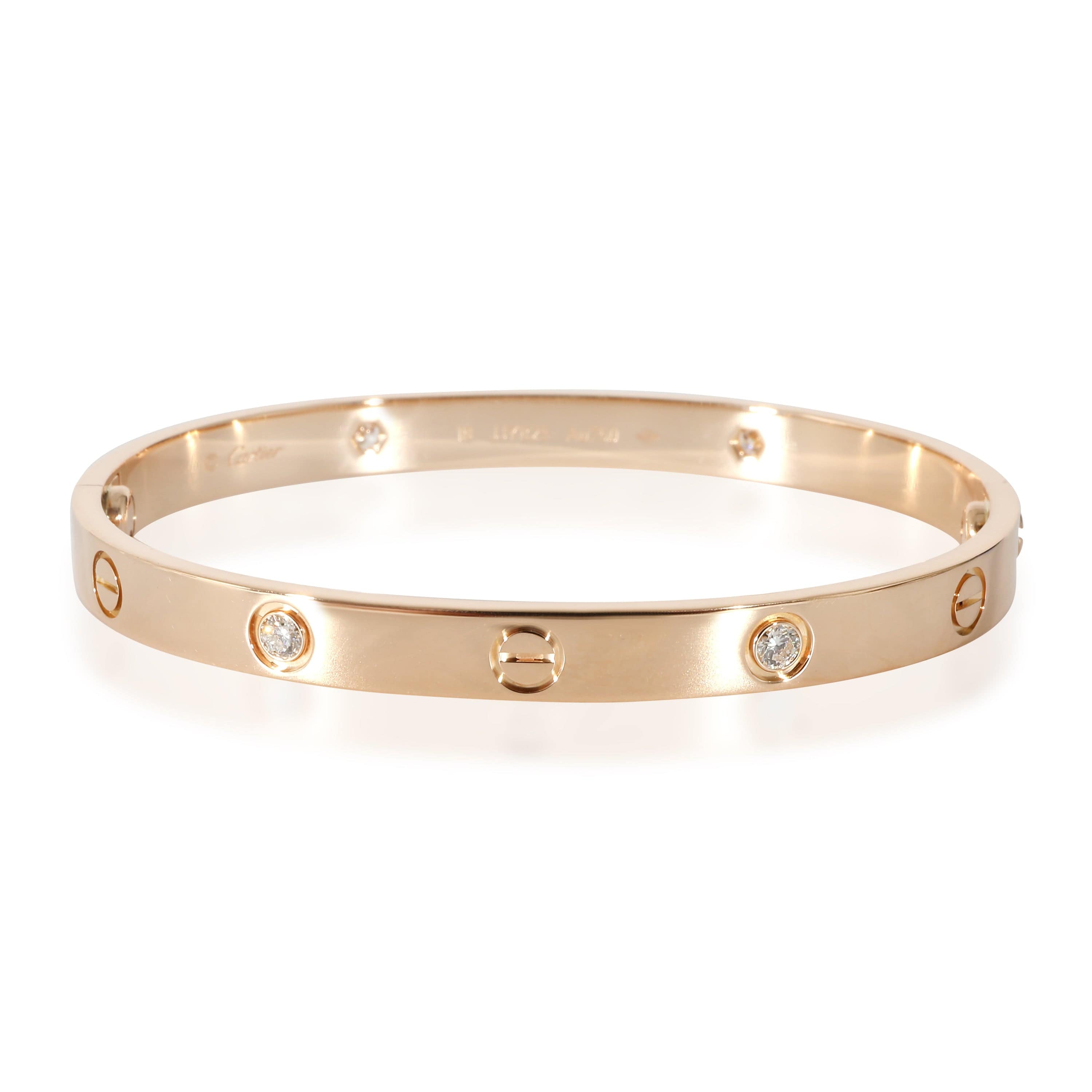 Cartier Cartier Love Bracelet, 4 Diamonds (Rose Gold)