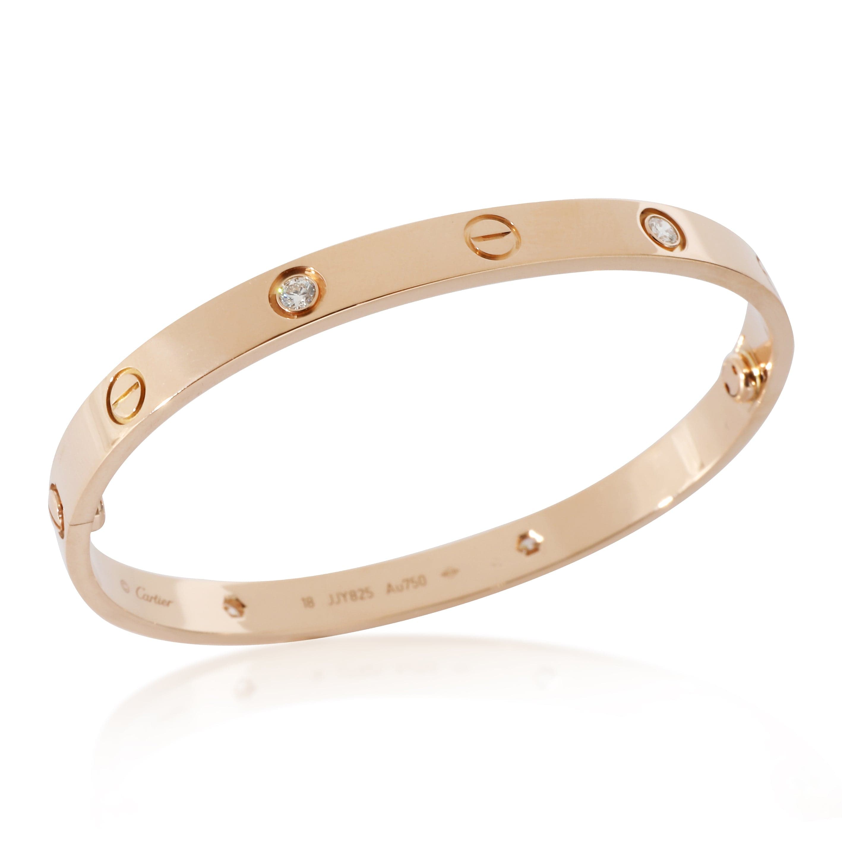 Cartier Cartier Love Bracelet, 4 Diamonds (Rose Gold)