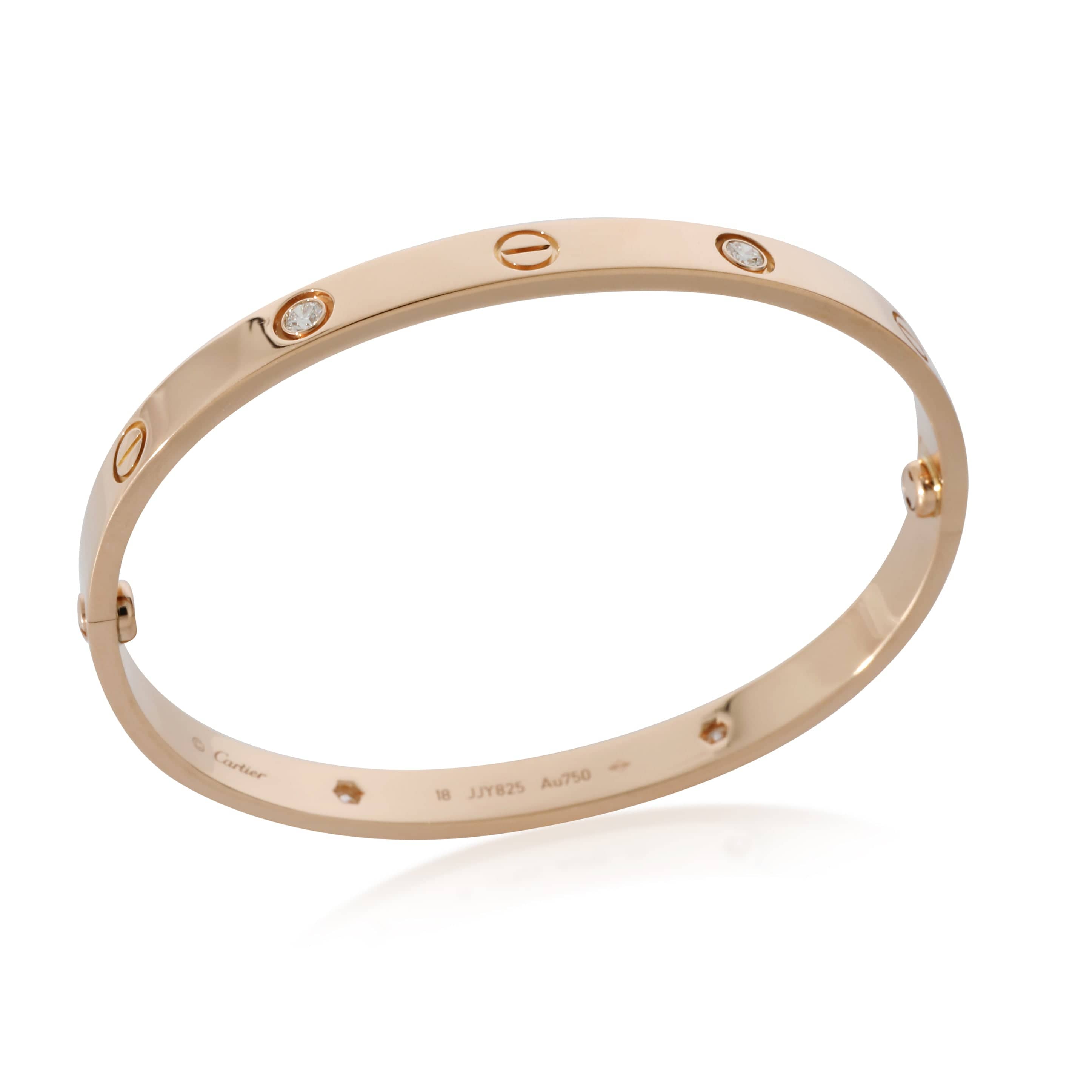 Cartier Cartier Love Bracelet, 4 Diamonds (Rose Gold)