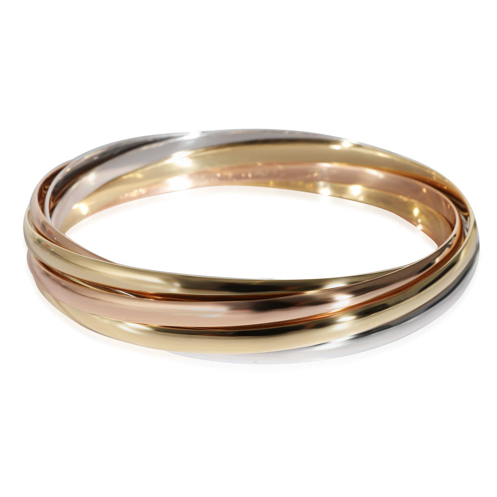 Cartier Trinity 7 Bangles Bracelet in 18k 3 Tone Gold LuxuryPromise