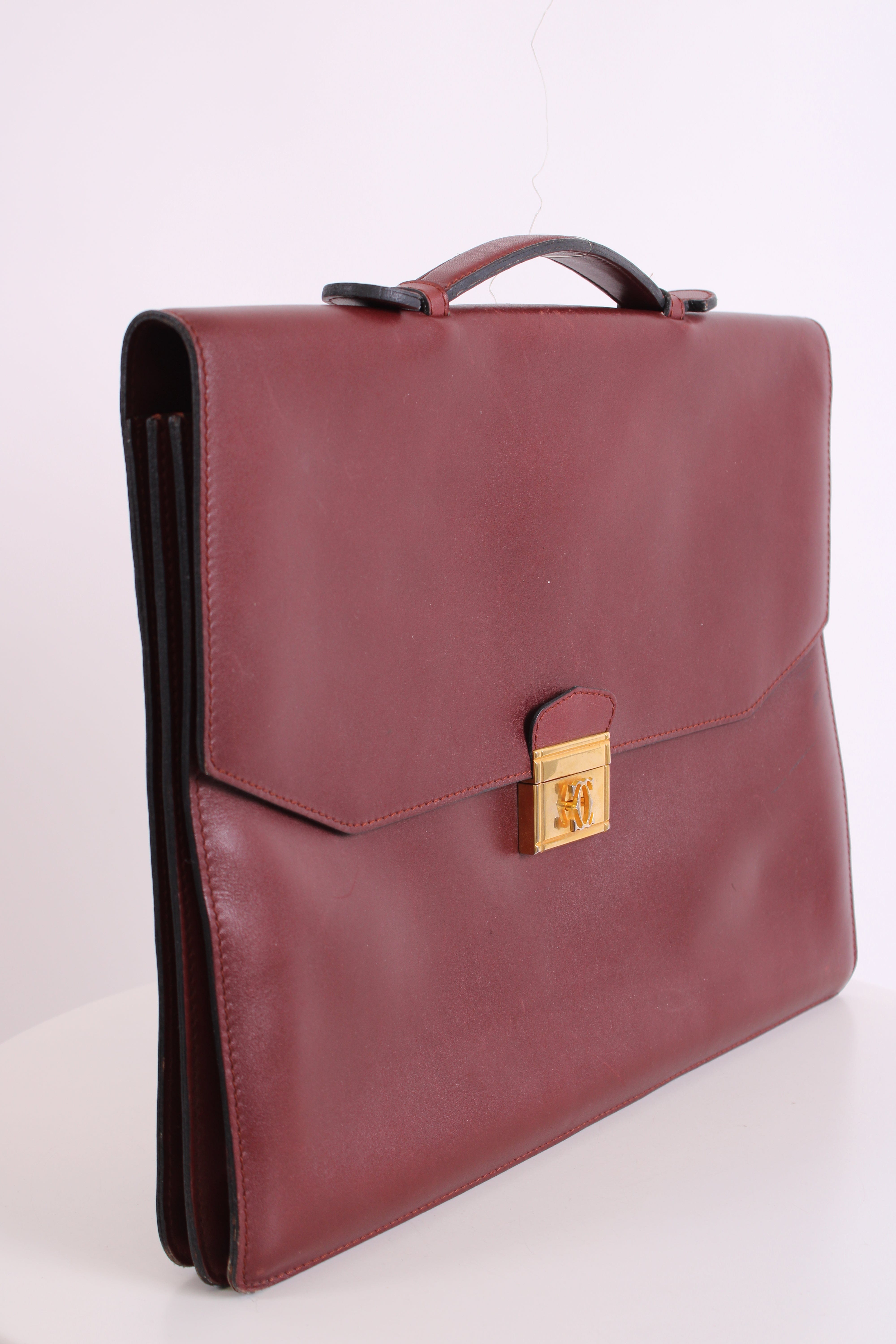 Cartier Cartier Must de Briefcase Burgundy