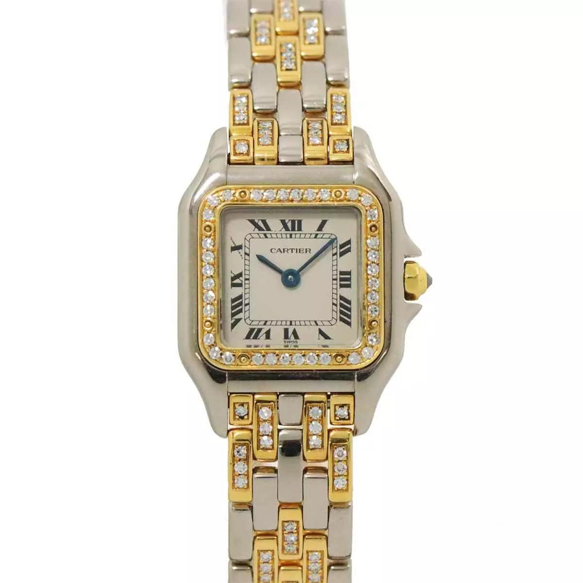 Cartier Cartier Panthere SM WF3051FH Diamond K18YG Quartz Cream Dial Ladies 90247338