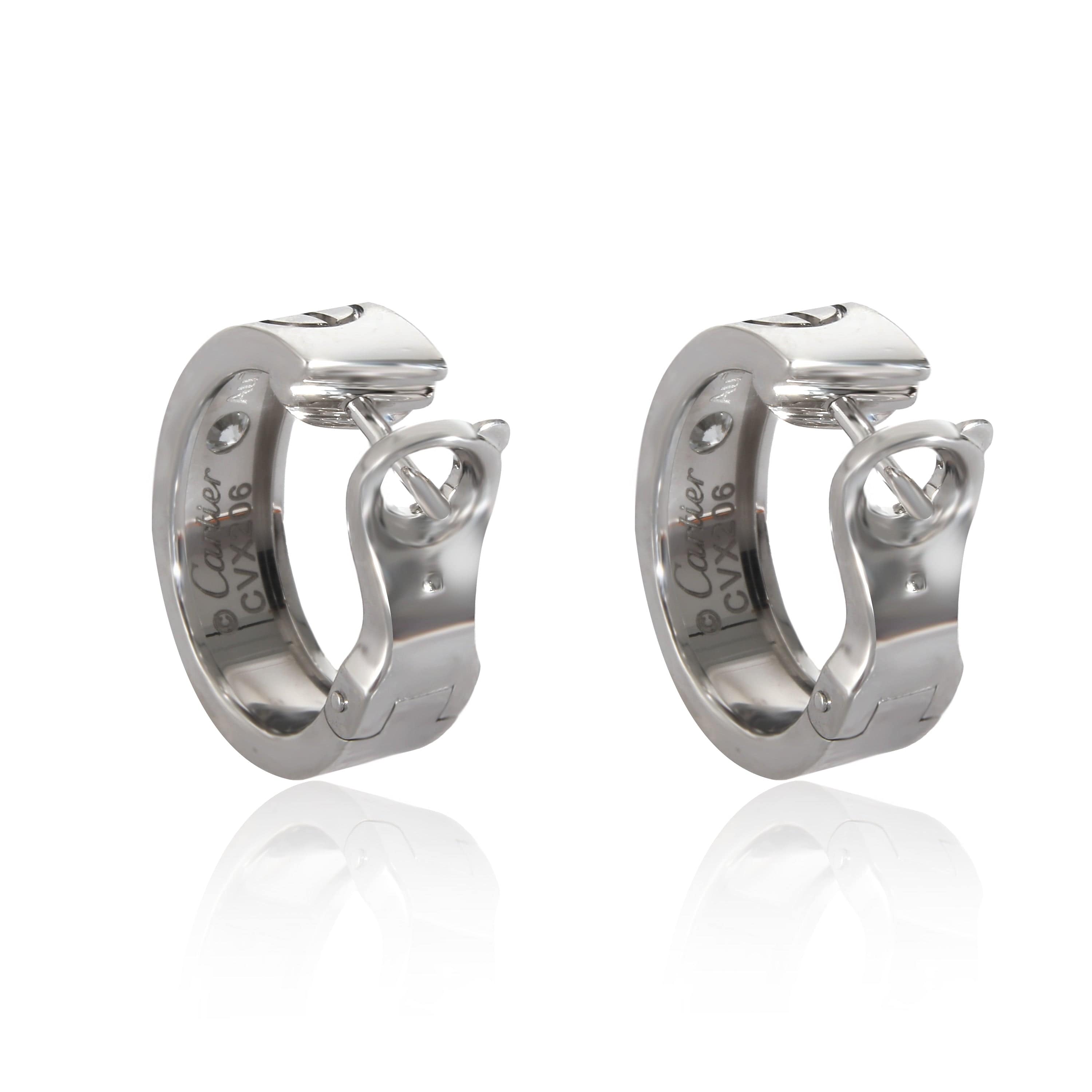 Cartier Love Diamond Earrings in 18k White Gold
