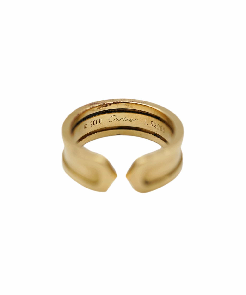 Cartier C De Cartier Open Ring 18K Yellow Gold AHC1347 LuxuryPromise