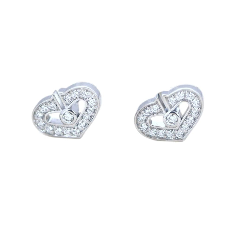 Cartier Double C 18K Yellow Gold Diamond Earrings For Sale at 1stDibs |  double c earrings, cartier clip on earrings