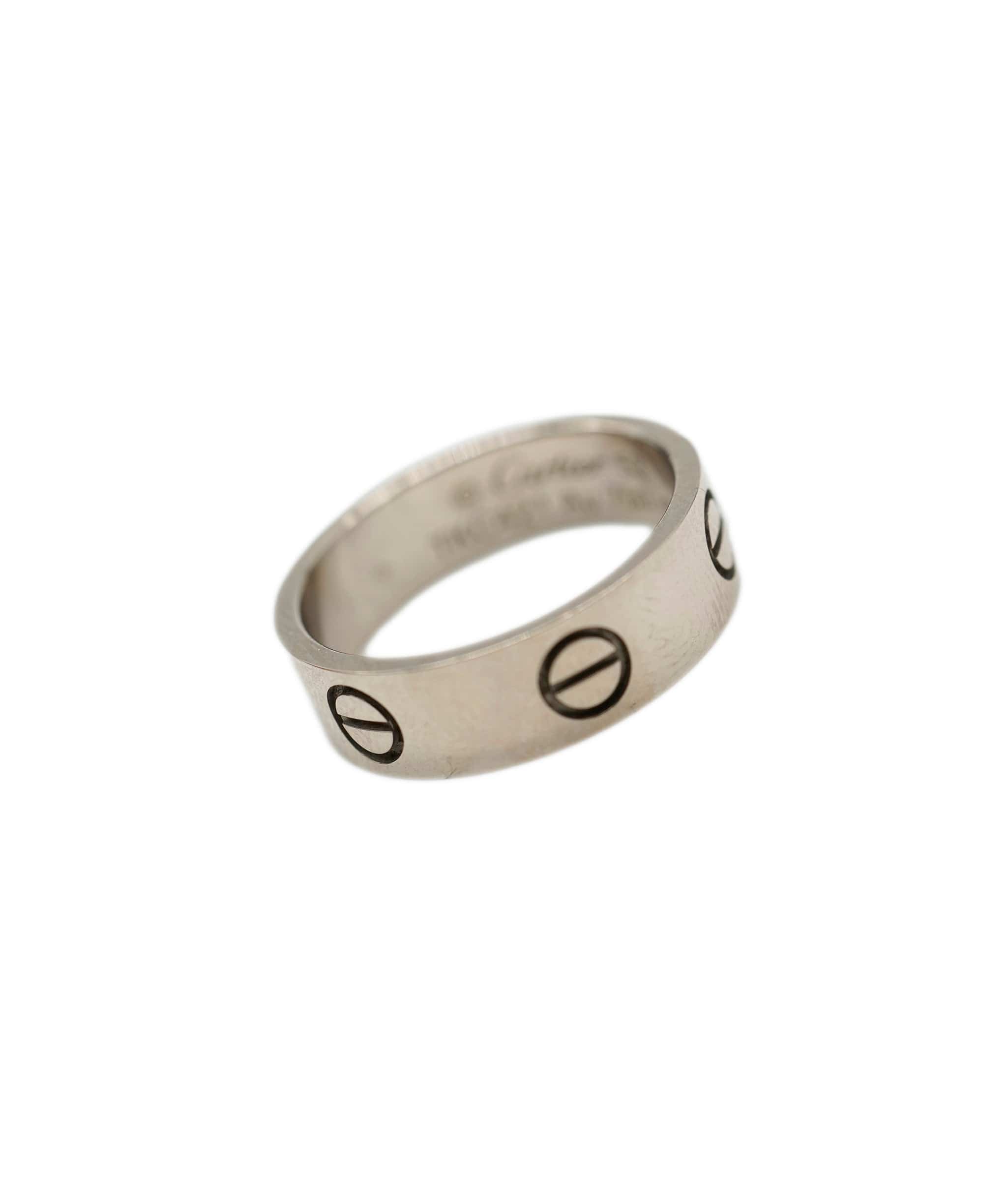 Cartier Cartier Love Ring, 18K White Gold, Size 53 ABC0020