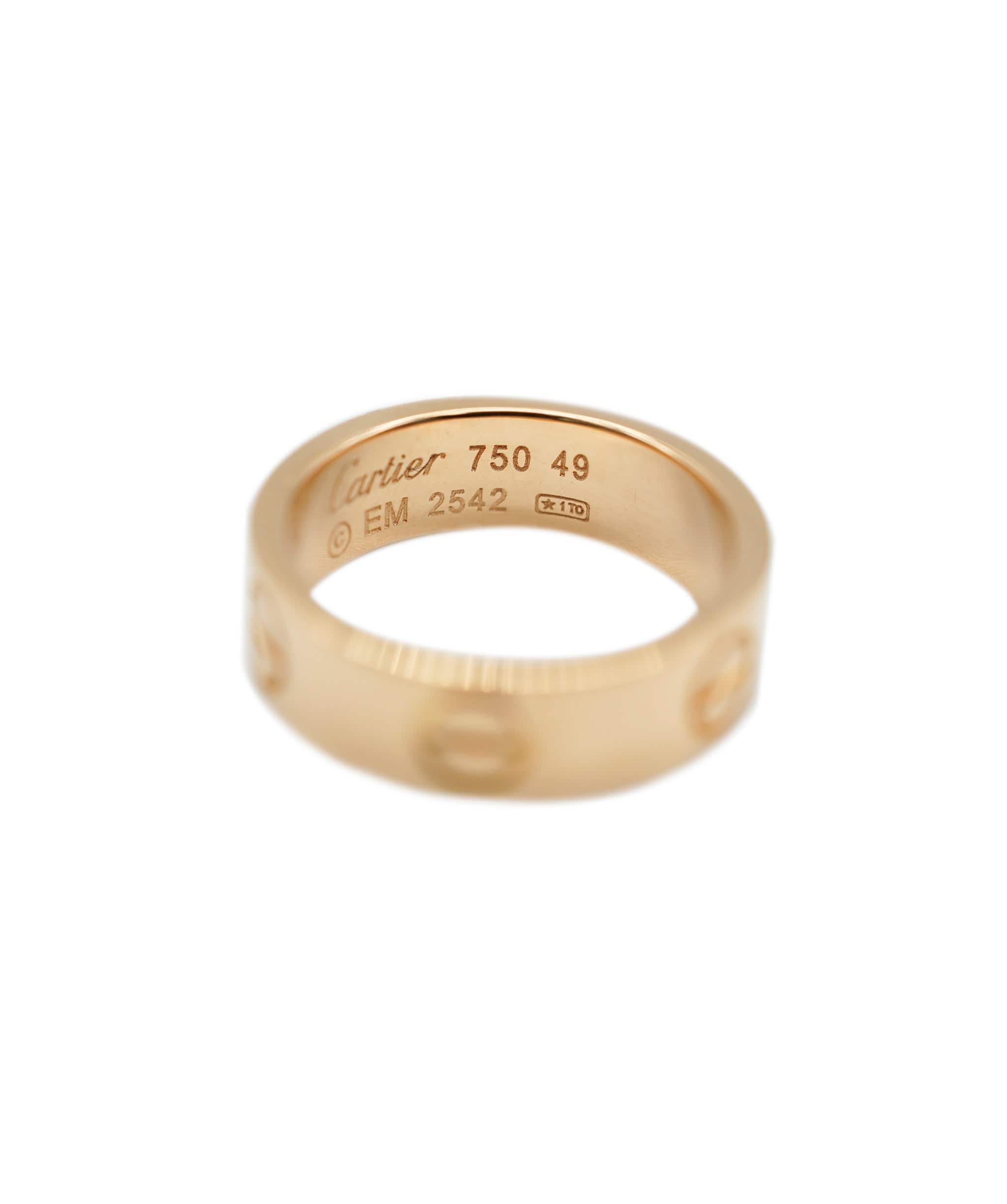 Cartier cartier love ring rose gold size 49 ASC1805