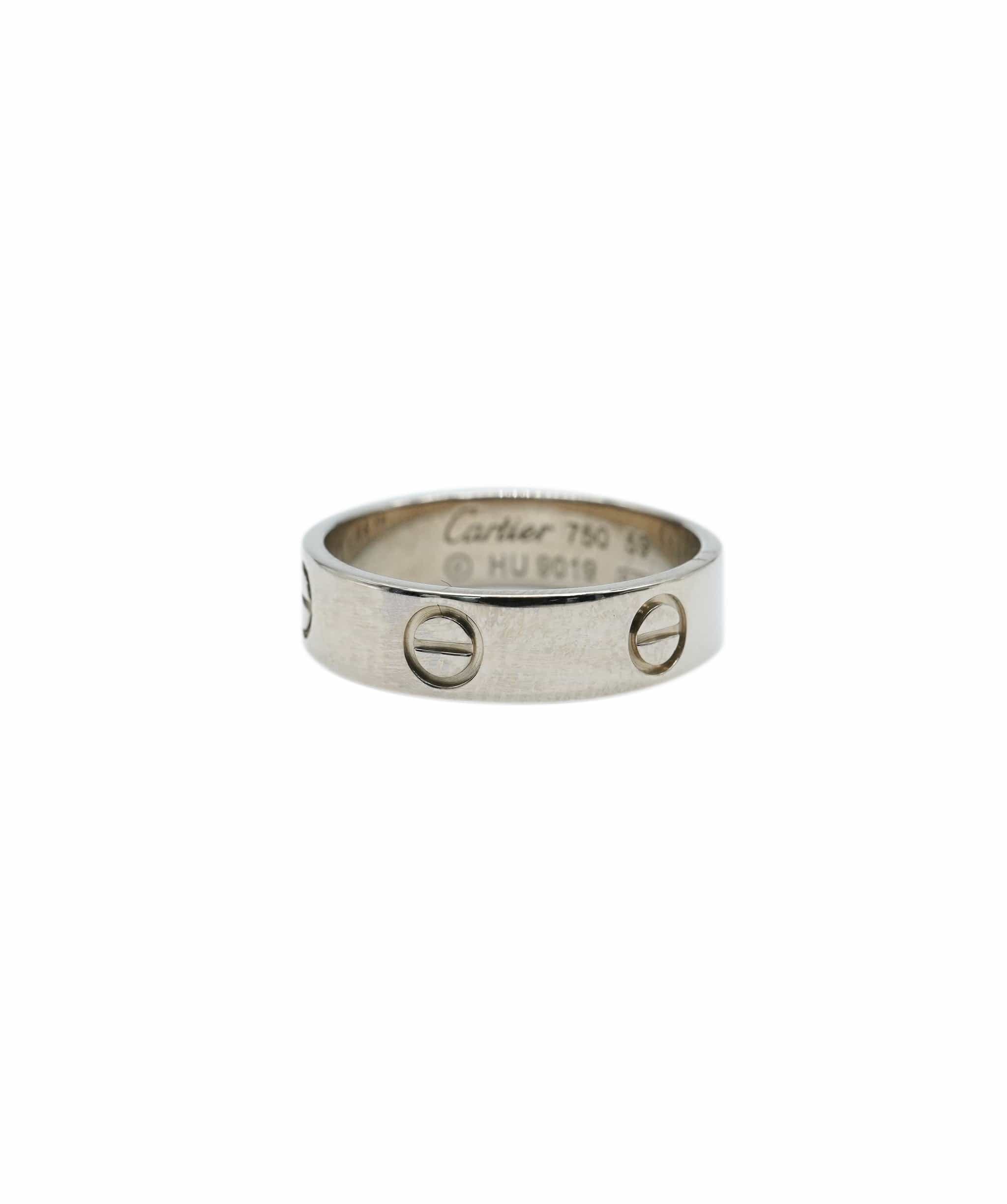 Cartier Cartier Love Ring White Gold, Size 59 ASL10052