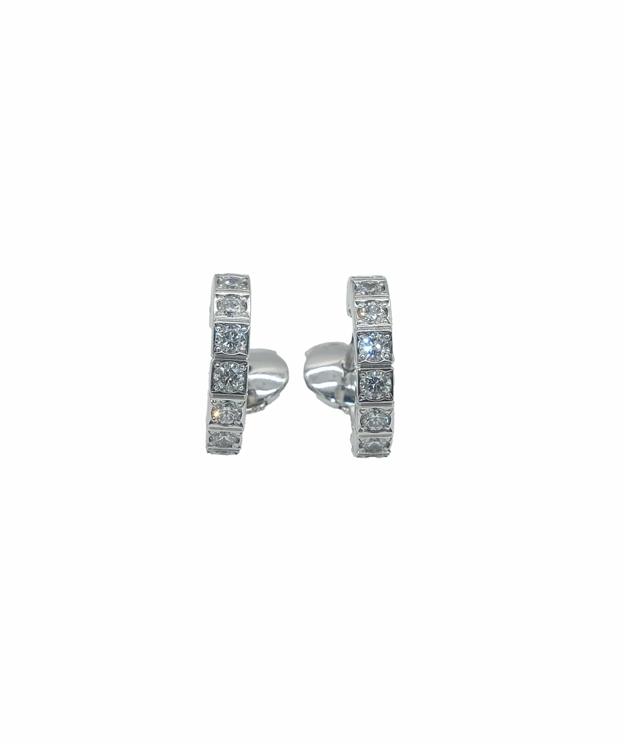 Cartier Raniere Diamond Earrings K18 WG ASL8826