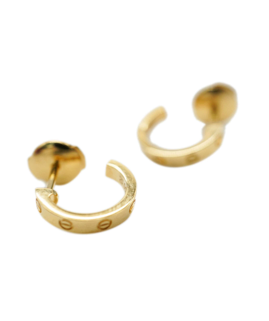 Cartier Love Hoop Earrings in 18k 18K Yellow Gold | myGemma | Item #135180