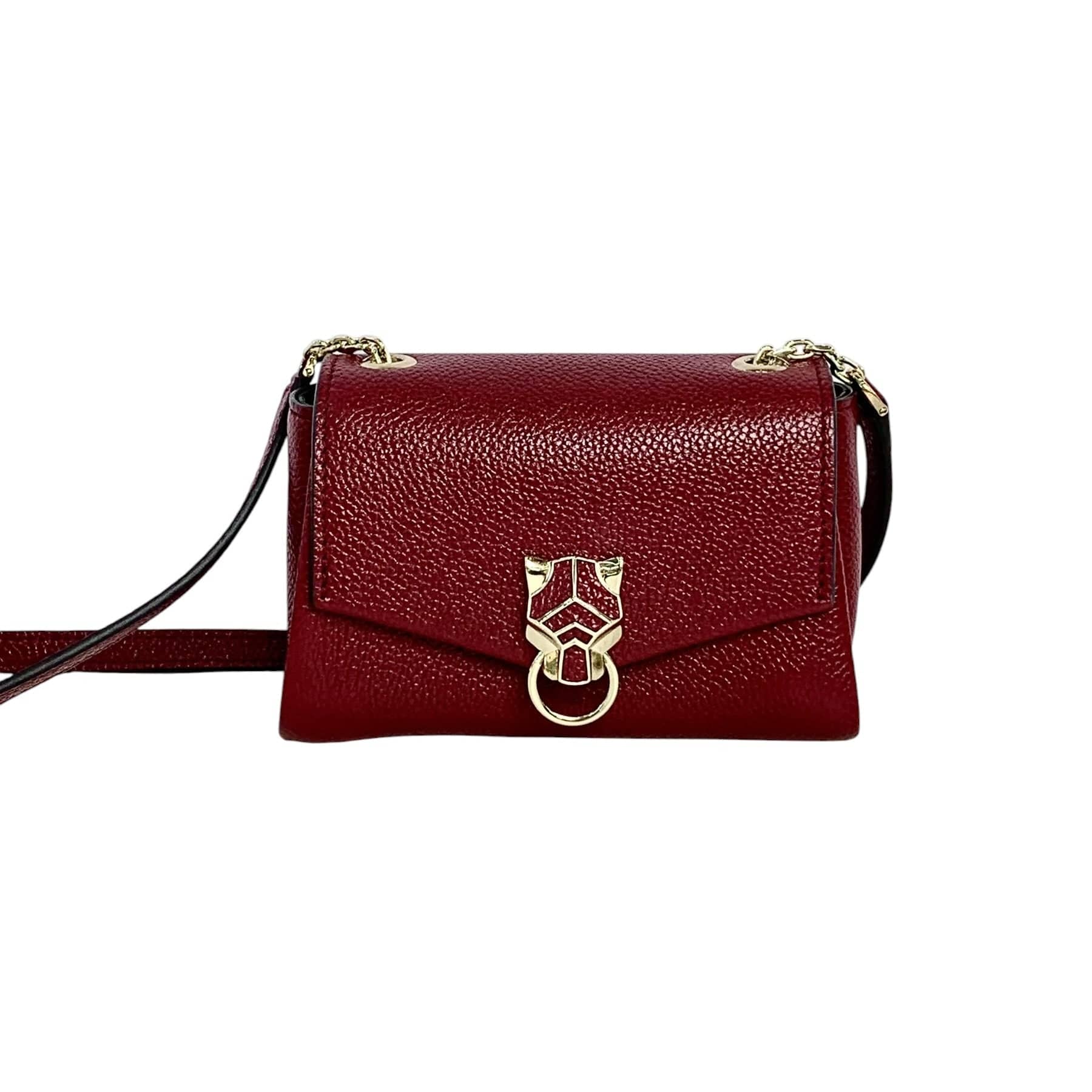 Cartier Cartier Mini Panthere Graphique Bag in Burgundy