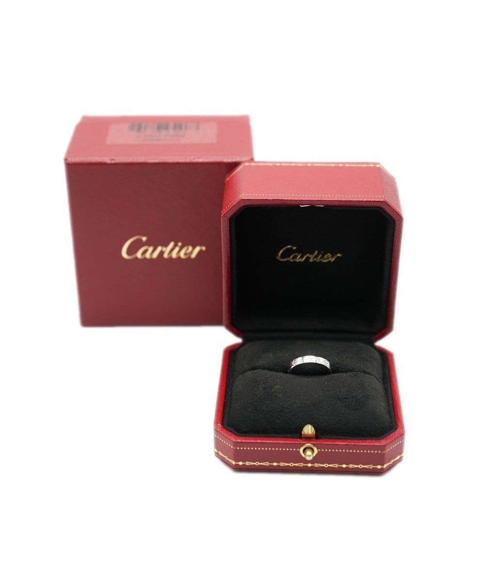 Cartier 18K White Gold Cartier Love Wedding Band, Size 49 ABC0546
