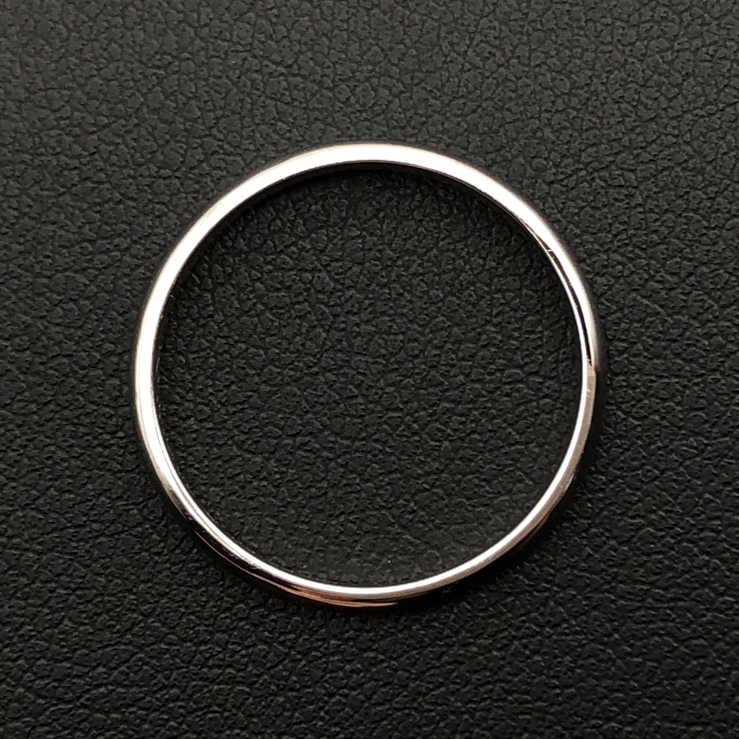 Cartier Cartier 1895 Wedding Band Ring, PT950, 3.3g, US Size 7.5, Certificate Included ALC3304