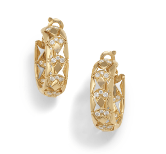Cartier Cartier 18K Gold Diamond Hoop Earrings ASC6855