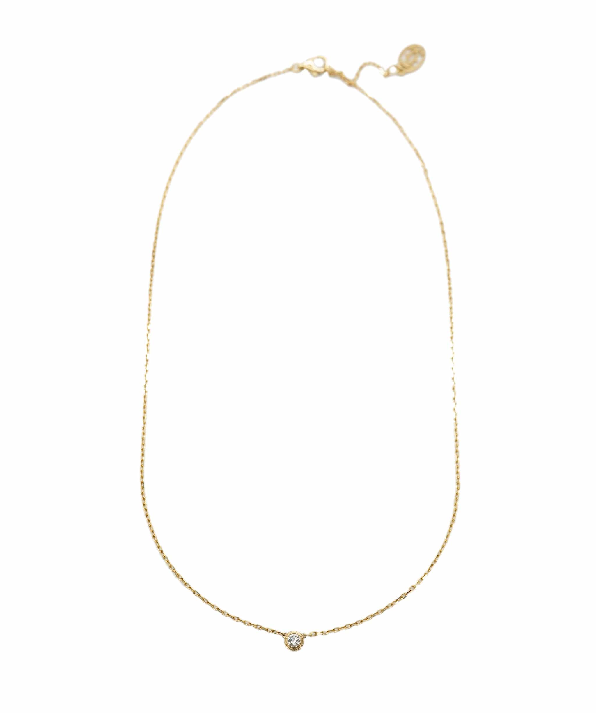 Cartier Cartier D'Amour Pendant Brilliant Cut Diamond Necklace Gold  ALC2660