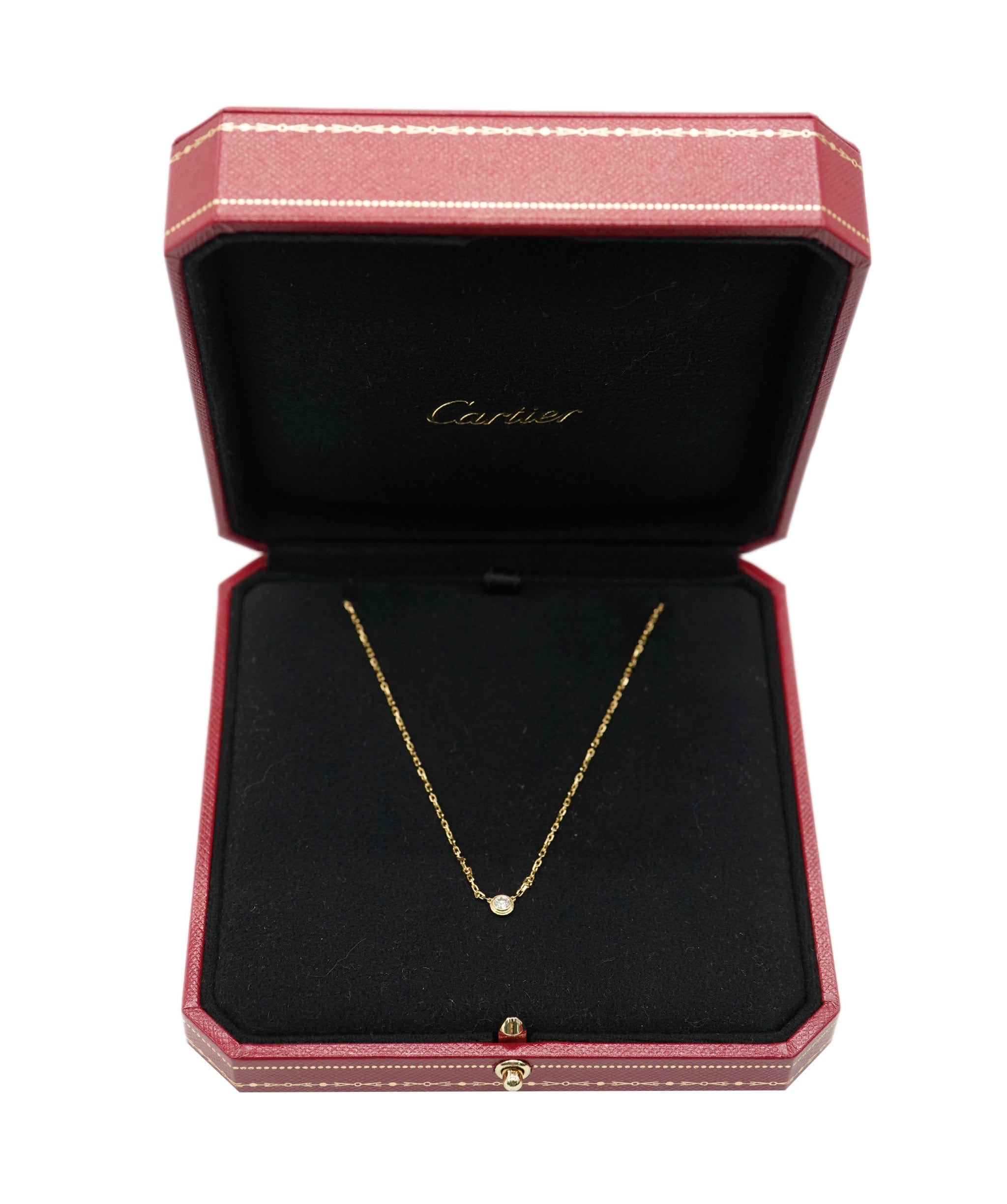 Cartier Cartier D'Amour Pendant Brilliant Cut Diamond Necklace Gold  ALC2660