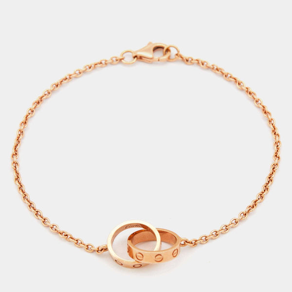 Cartier Love Interlocking Loops 18k Rose Gold Bracelet ASCLC1515