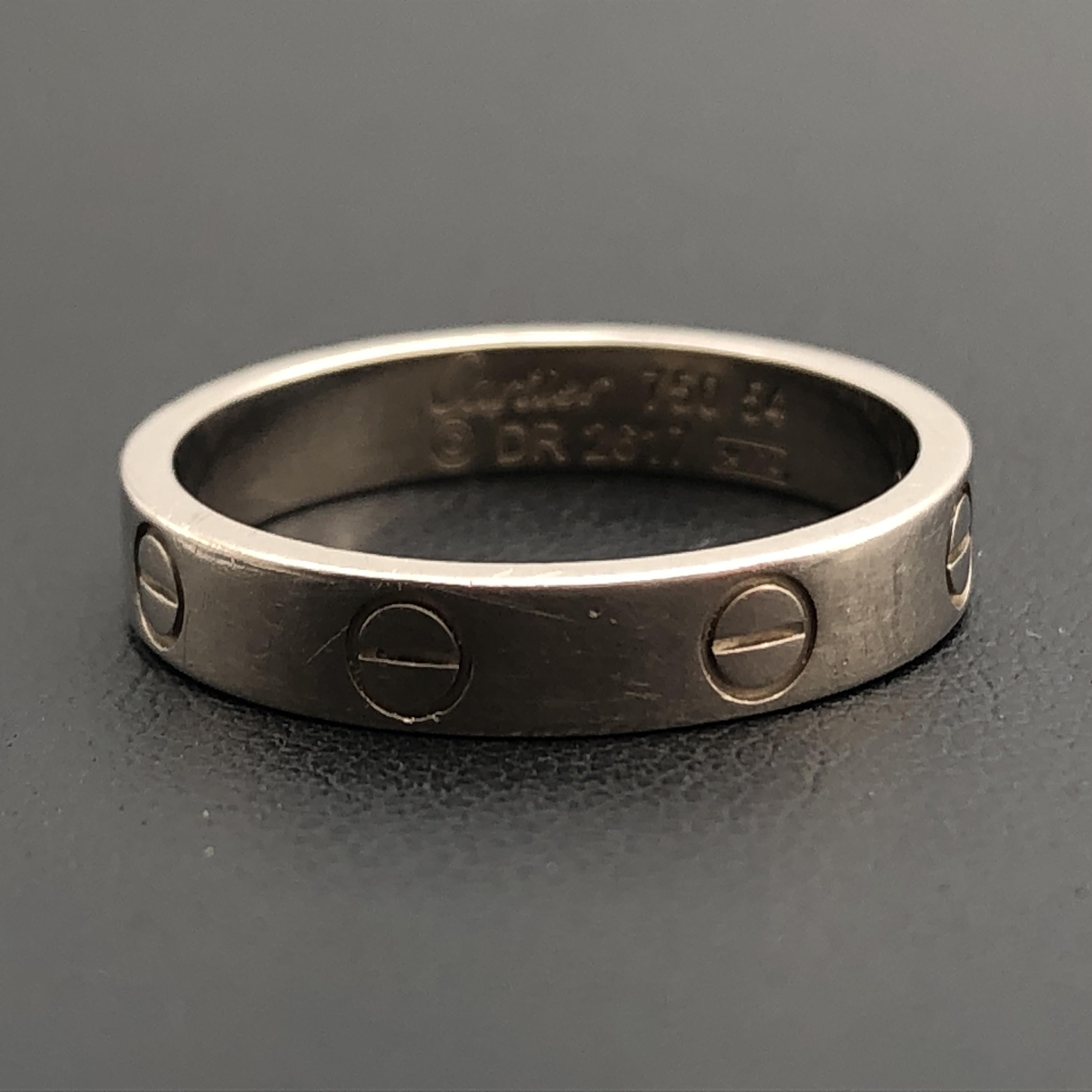 Cartier Cartier Love Ring, WG750, 4.2g, US Size 6.5 C387283