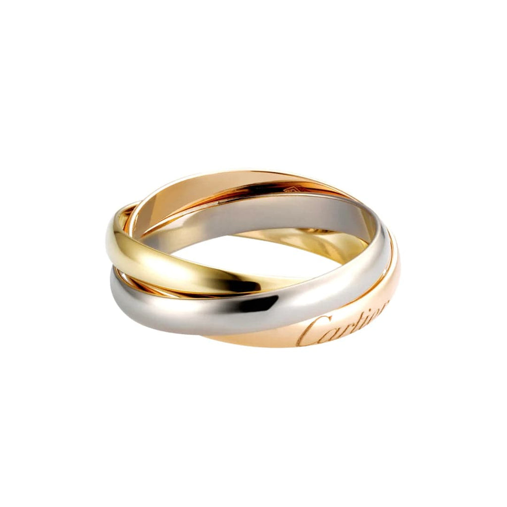 Cartier Trinity Classic 18k Gold Ring Small Model Size 53 AHC1687