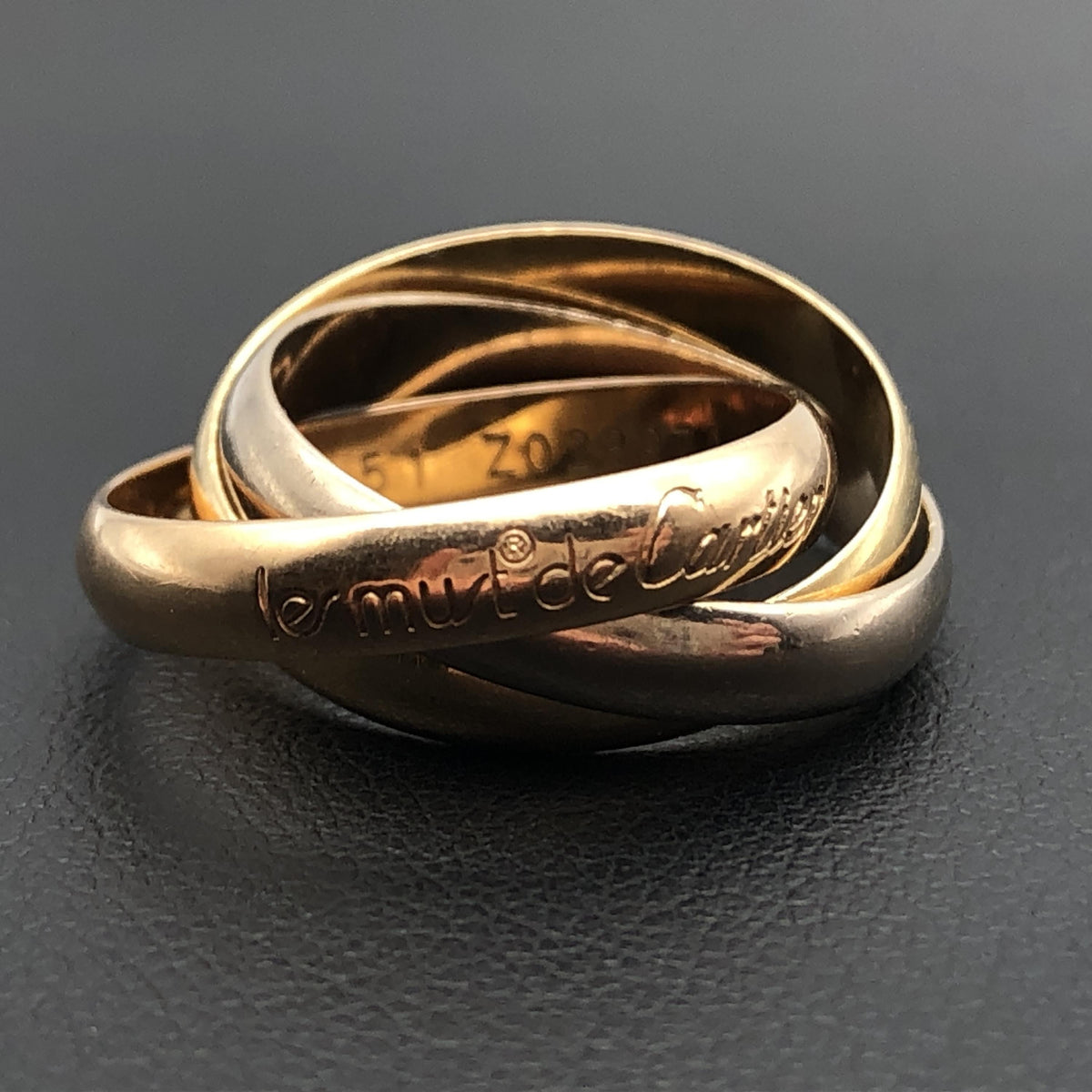Cartier Cartier Trinity Ring, YG/WG/PG750, 7.8g, US Size 4.5 C366237