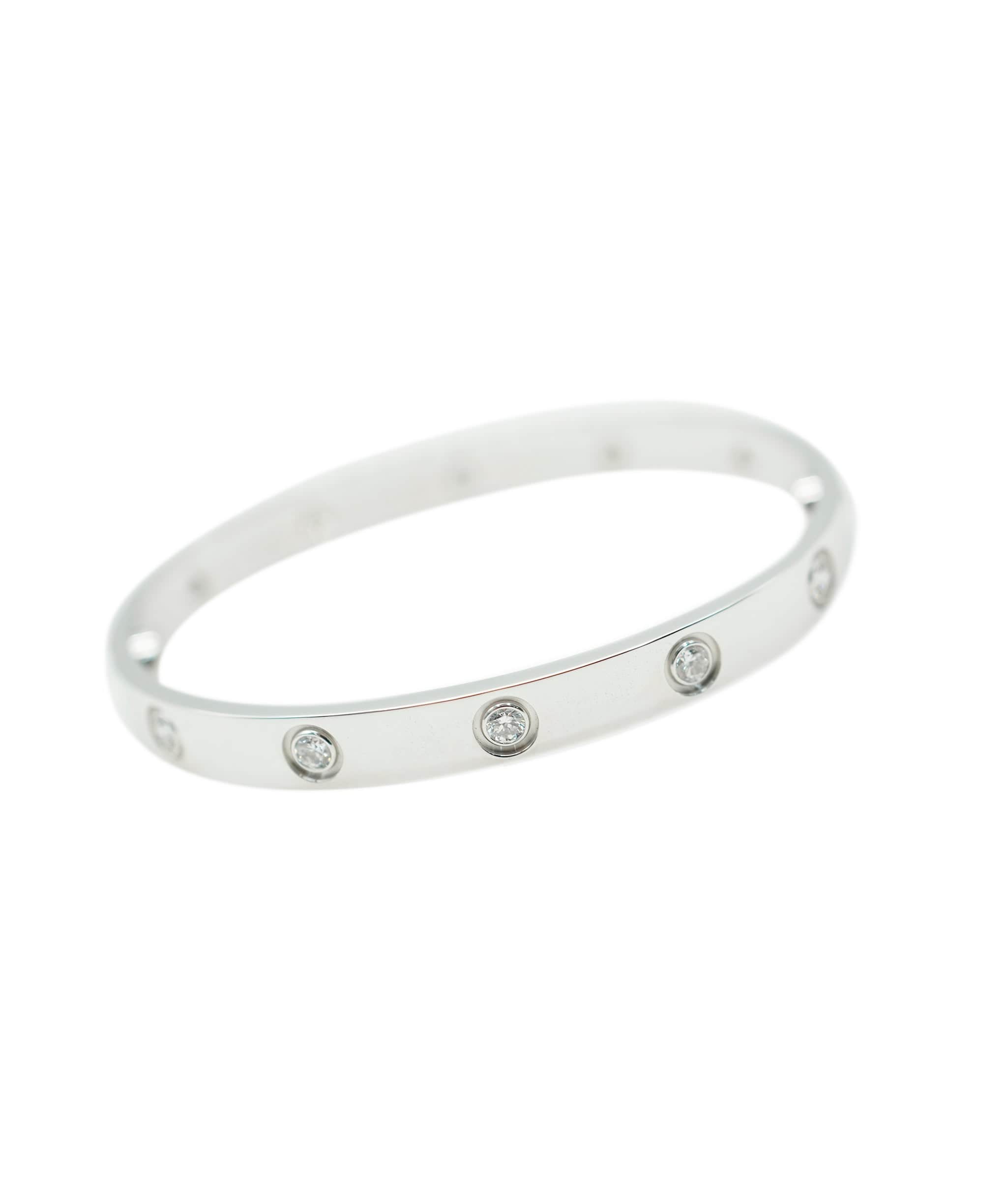 Cartier Cartier White Gold LOVE 10 Diamond Bracelet  AGC1718