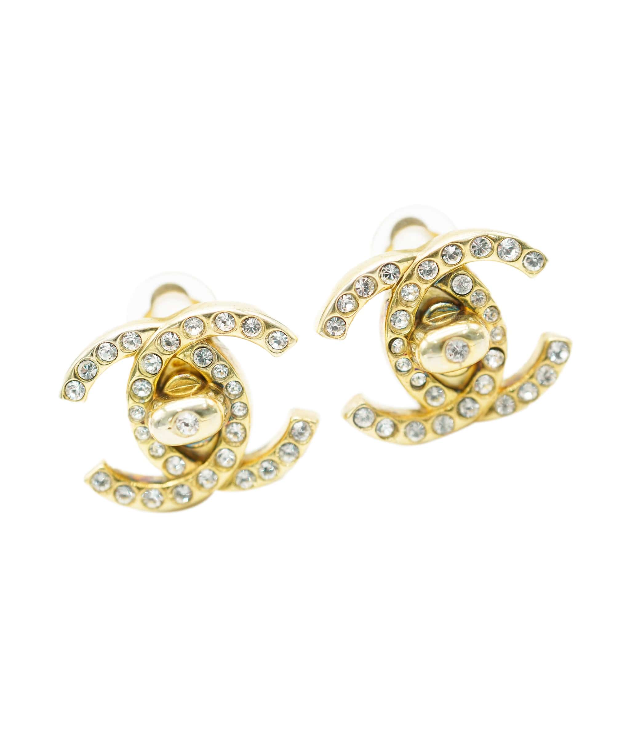 Cartier Chanel diamante CC turnlock earrings AJL0182