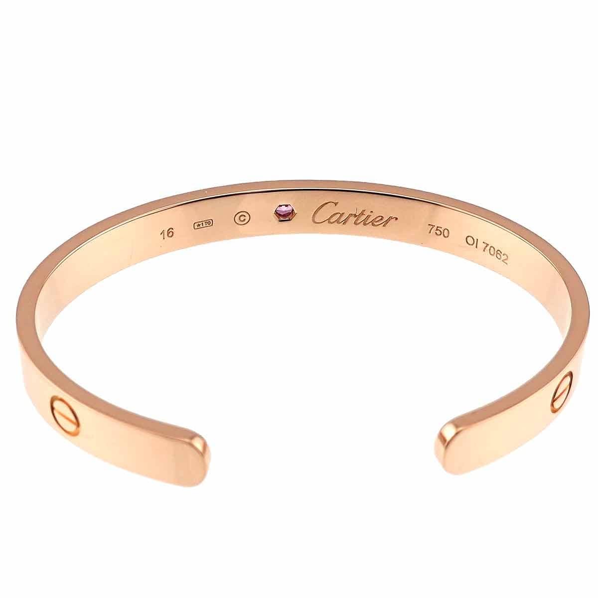 Cartier Cartier Love Open Bracelet Sapphire 18K Pink Gold 750 Size16 90293747