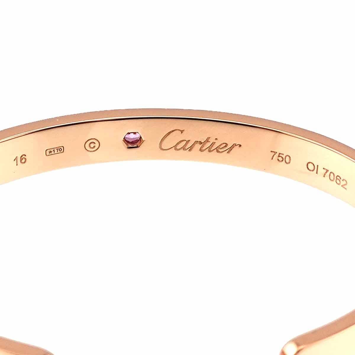 Cartier Cartier Love Open Bracelet Sapphire 18K Pink Gold 750 Size16 90293747