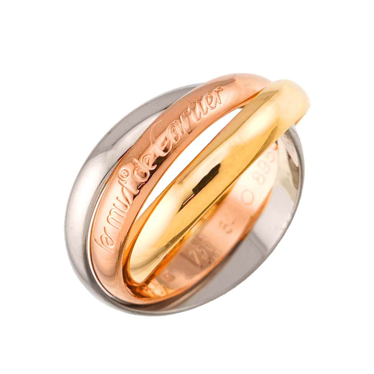 Cartier Cartier Trinity Ring MM 18K YG WG PG 750 Size54 6.5-6.75(US) 90295187