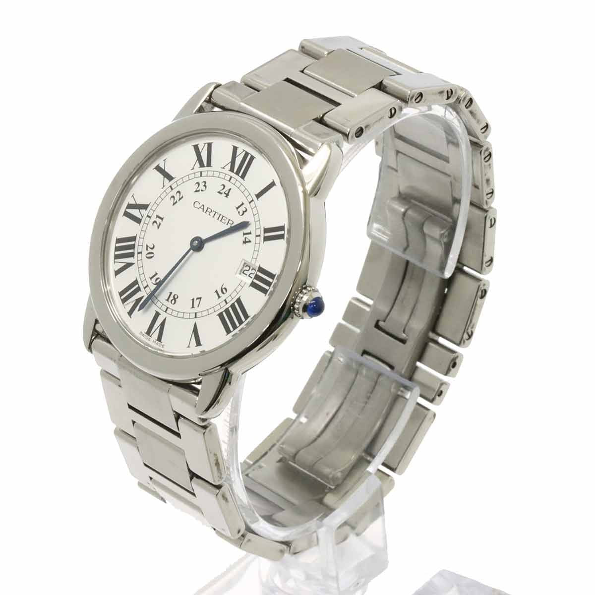 Cartier Cartier Ronde Solo LM W6701005 Quartz Silver Dial Mens Watch 90292261