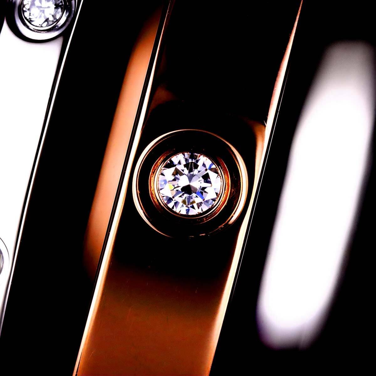 Cartier Cartier Love Bracelet Diamond 12P 18K K18 PG WG 750 size17 90278399