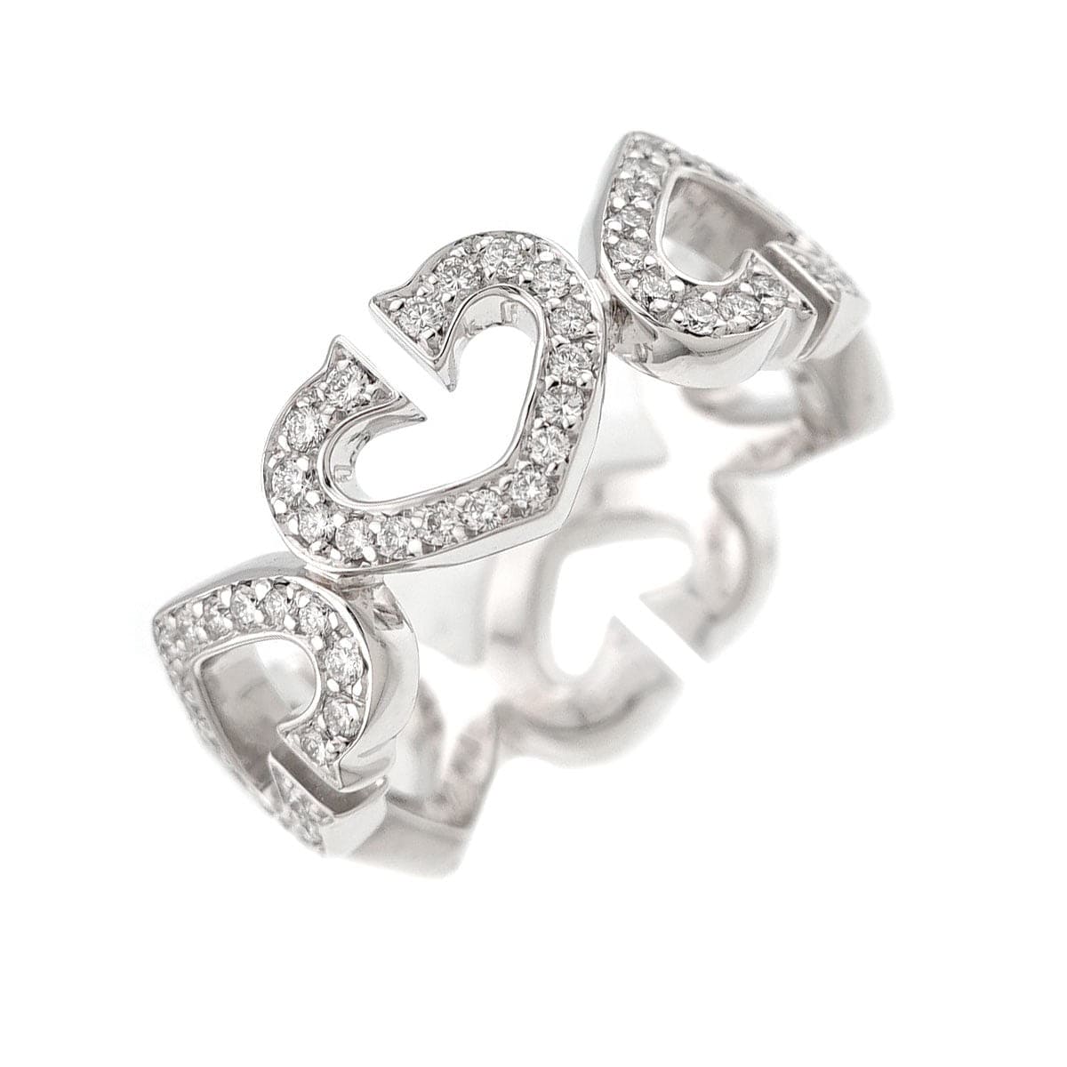 Cartier Cartier C Heart Diamond Ring 18K White Gold 750 size49 4.75-5(US) 90283429