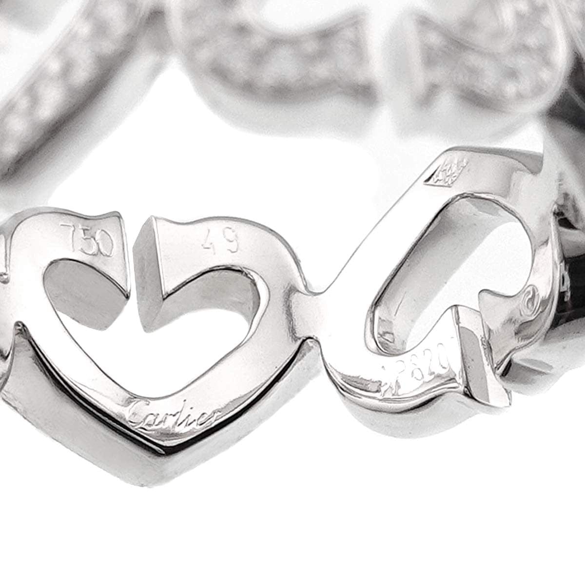 Cartier Cartier C Heart Diamond Ring 18K White Gold 750 size49 4.75-5(US) 90283429