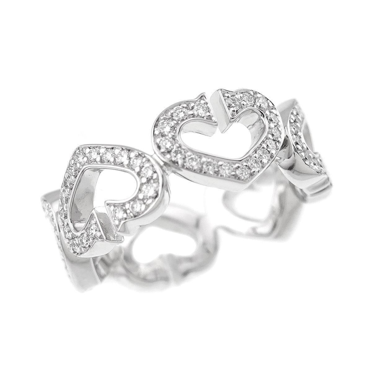 Cartier Cartier C Heart Diamond Ring 18K White Gold 750 size49 4.75-5(US) 90283429