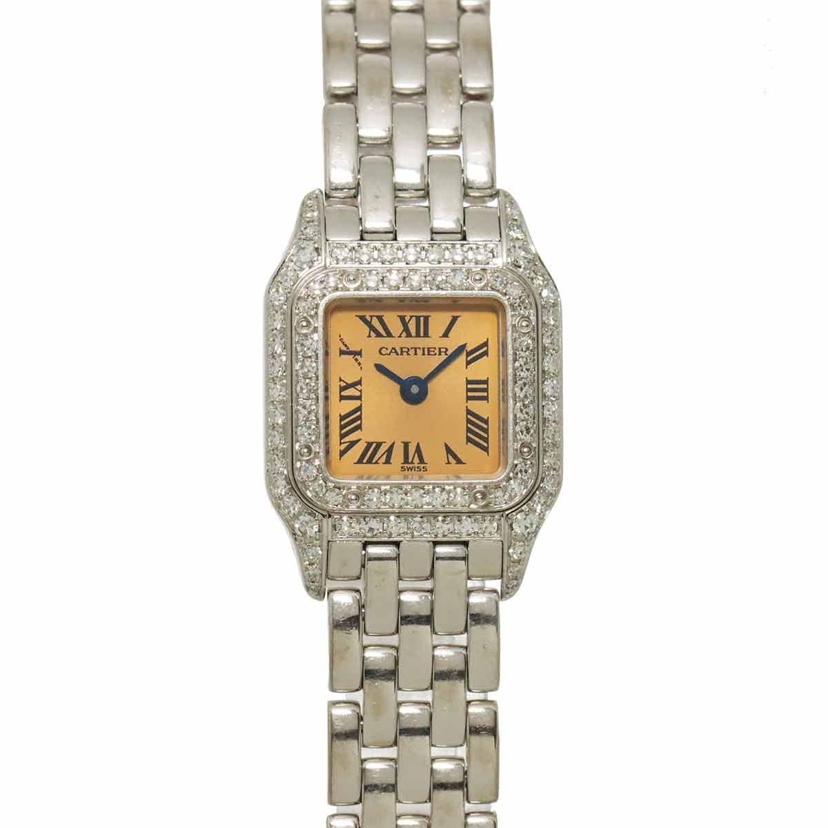 Cartier Cartier Mini Panthere WF3244F3 Diamond 750WG Quartz Pink Dial Ladies 90312830