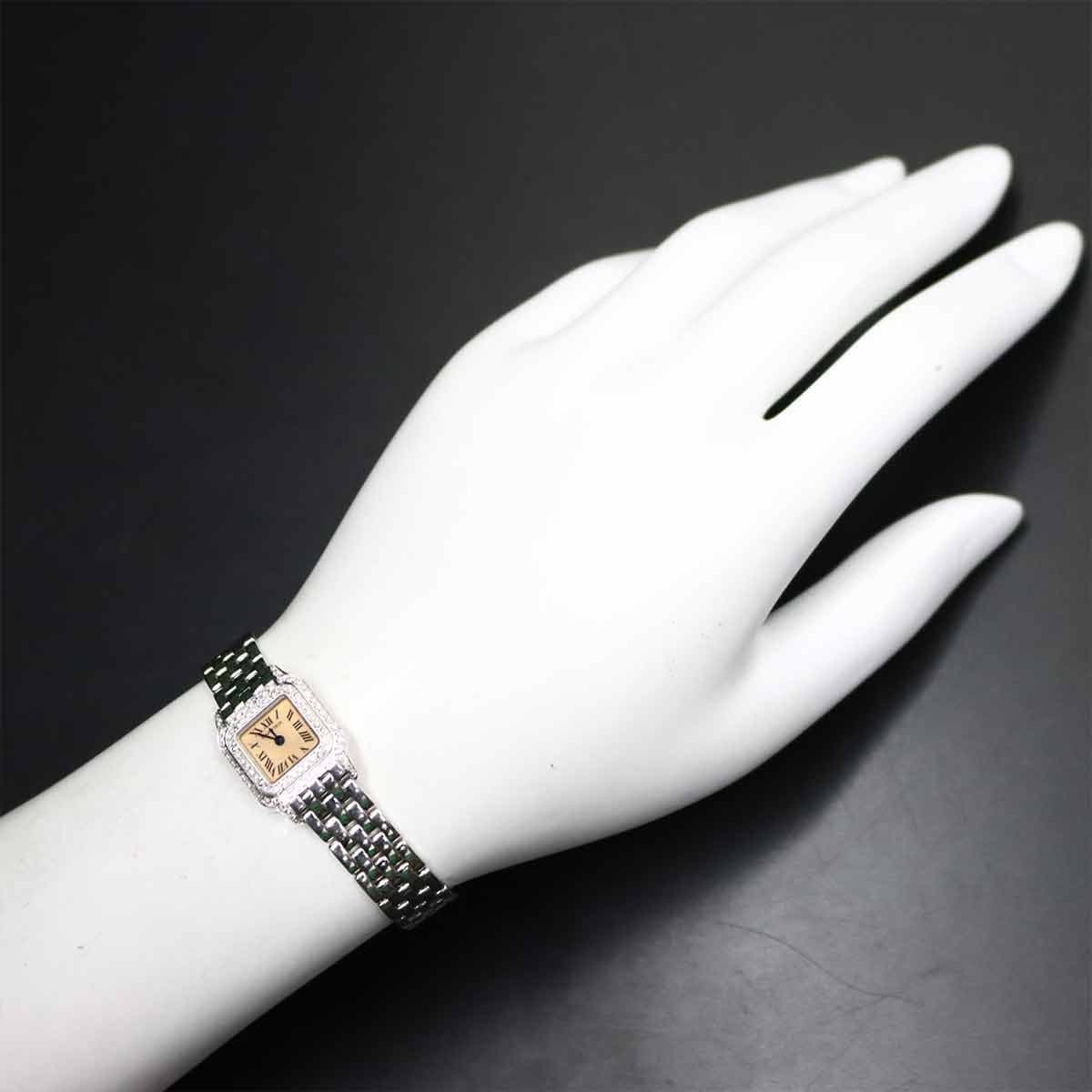 Cartier Cartier Mini Panthere WF3244F3 Diamond 750WG Quartz Pink Dial Ladies 90312830