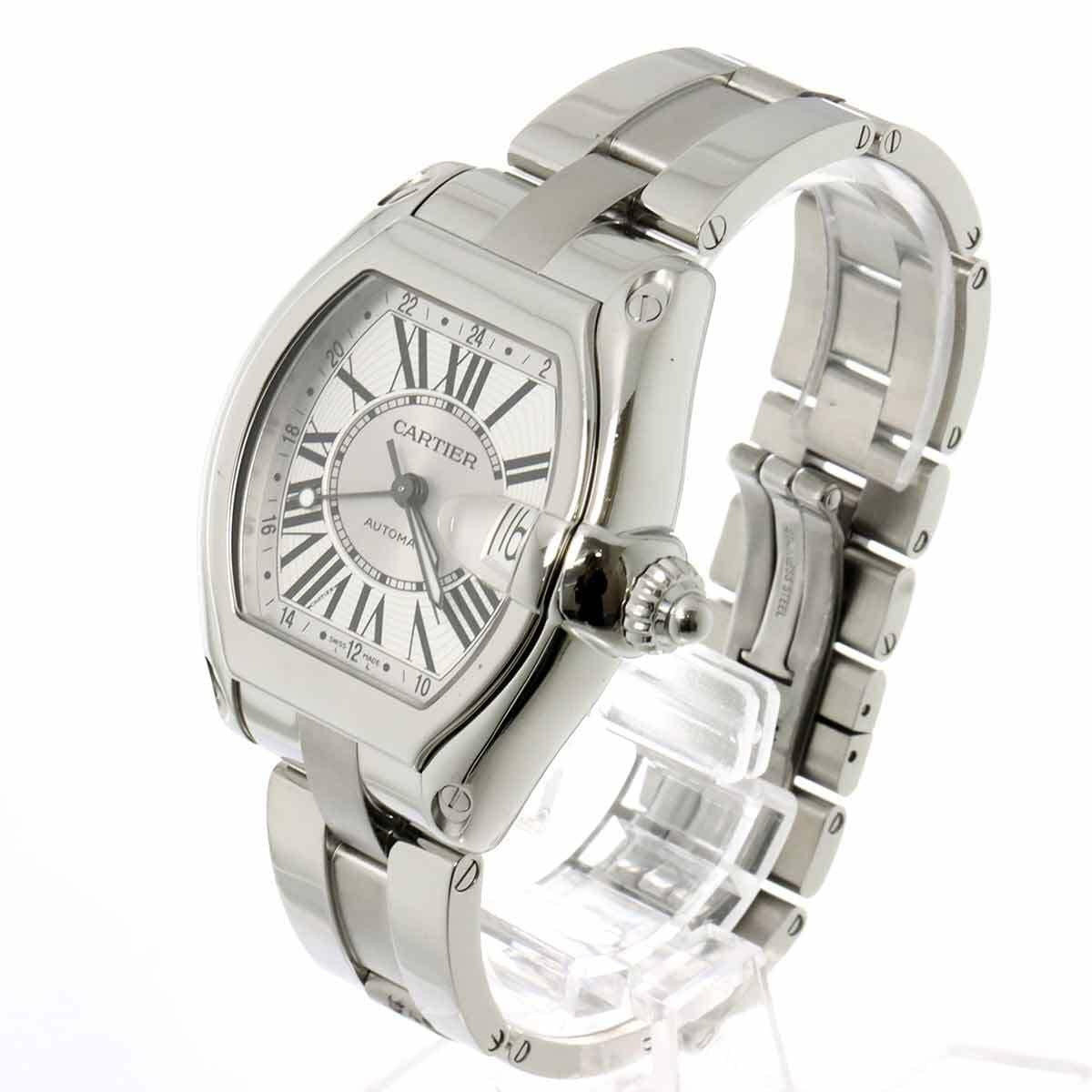 Cartier Cartier Roadster GMT W62032X6 Date Automatic Silver Dial Mens Watch 90280236