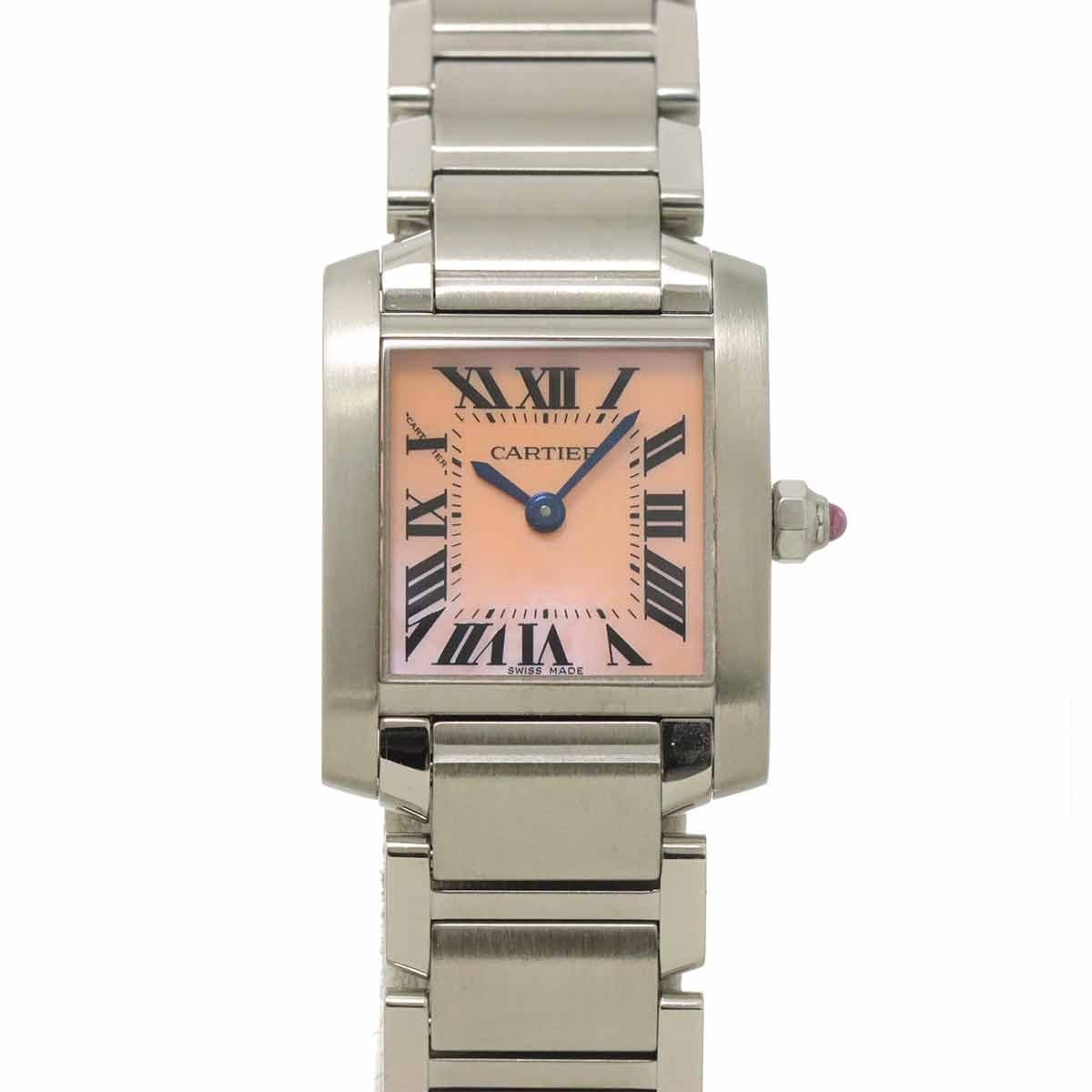 Cartier Cartier Tank Francaise SM W51028Q3 Quartz Pink Shell Dial Ladies 90313143
