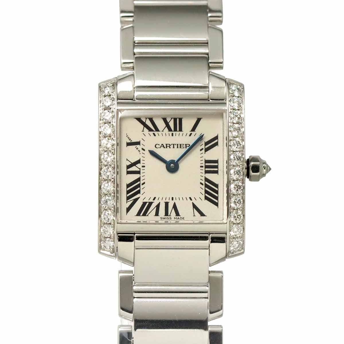 Cartier Cartier Tank Francaise SM WE1002S3 Diamond 750 WG Cream Dial Ladies 90318712