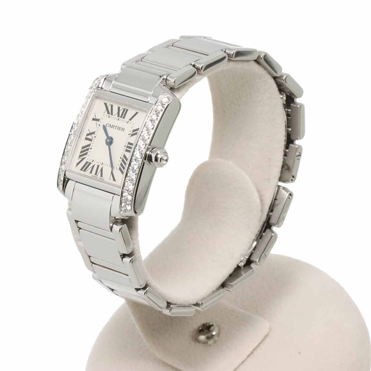 Cartier Cartier Tank Francaise SM WE1002S3 Diamond 750 WG Cream Dial Ladies 90318712