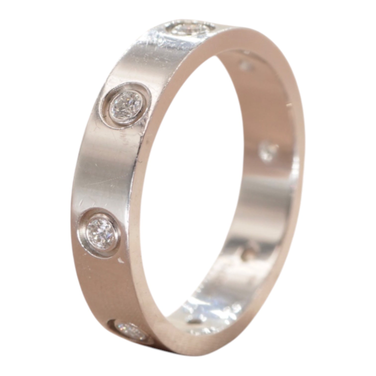 Cartier Cartier Love 8 Diamond Ring White Gold, Small Model #52