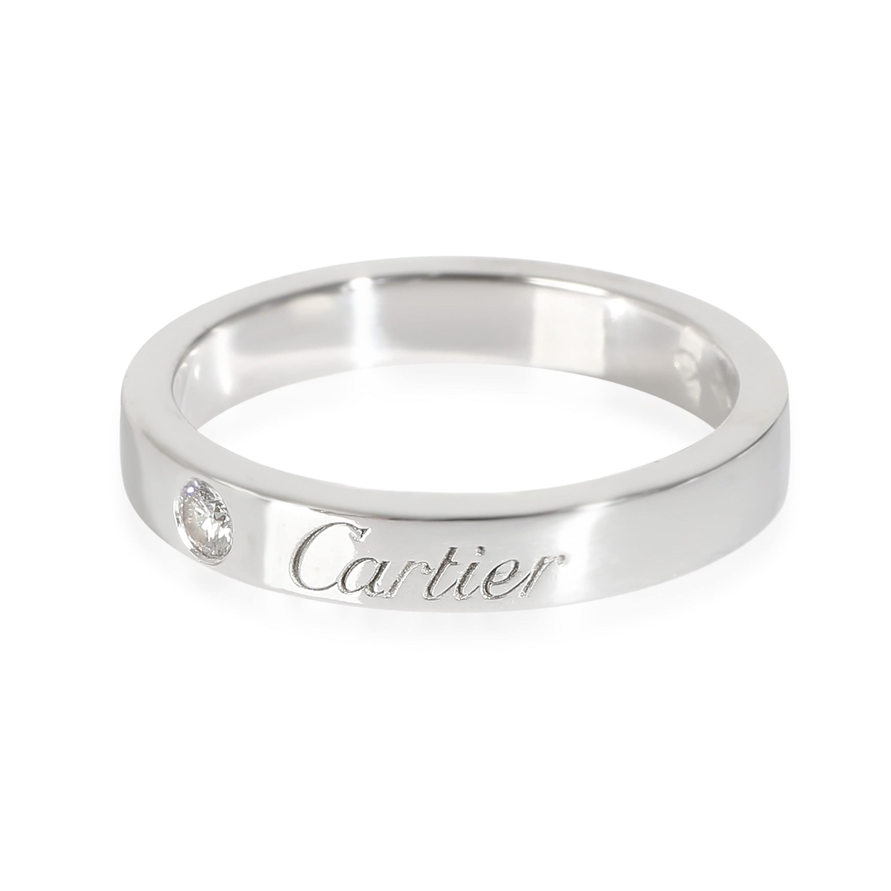 Cartier Cartier C De Cartier 3 mm Band in  Platinum 0.03 CTW